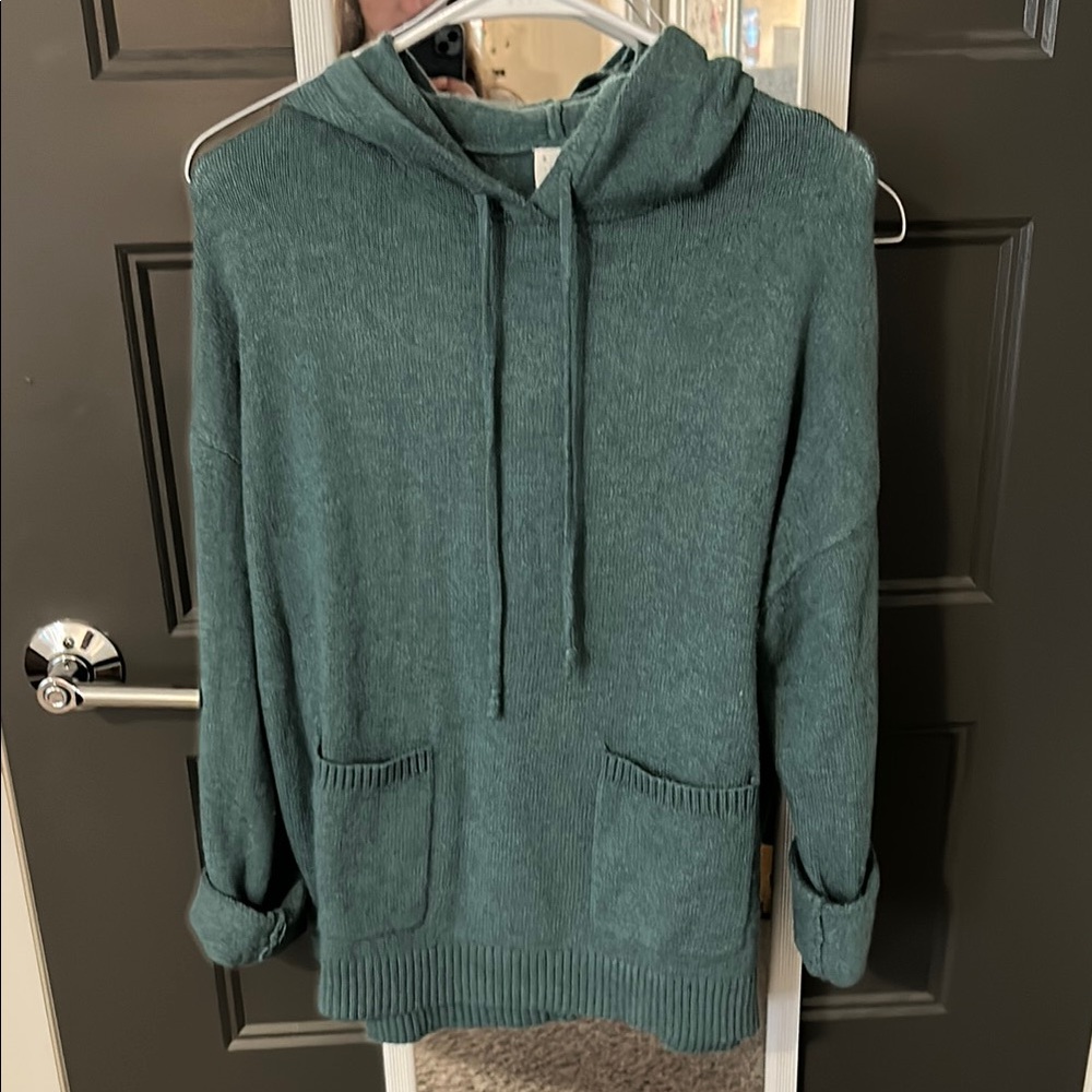 Green Sweater Hoodie